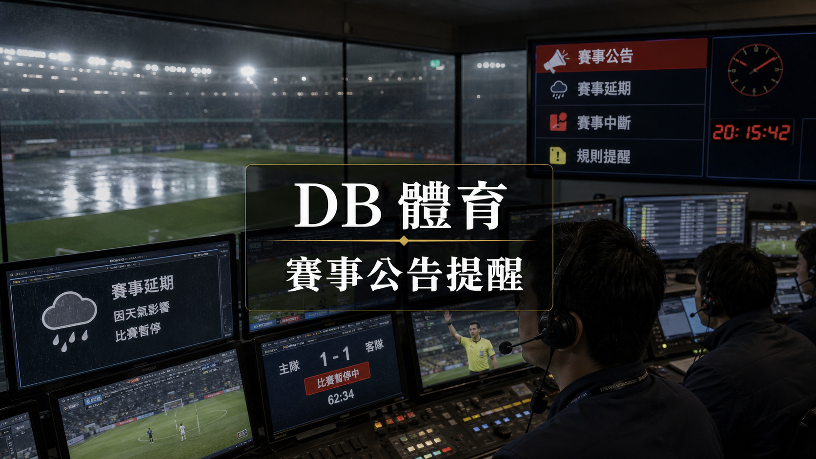 公告列為何重要：賽事延期、中斷與規則提醒都要查看