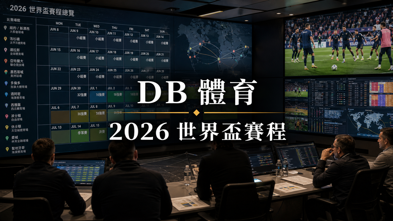 2026 世界盃賽程查看方式:香港時間、DB 體育首頁與賽後查詢