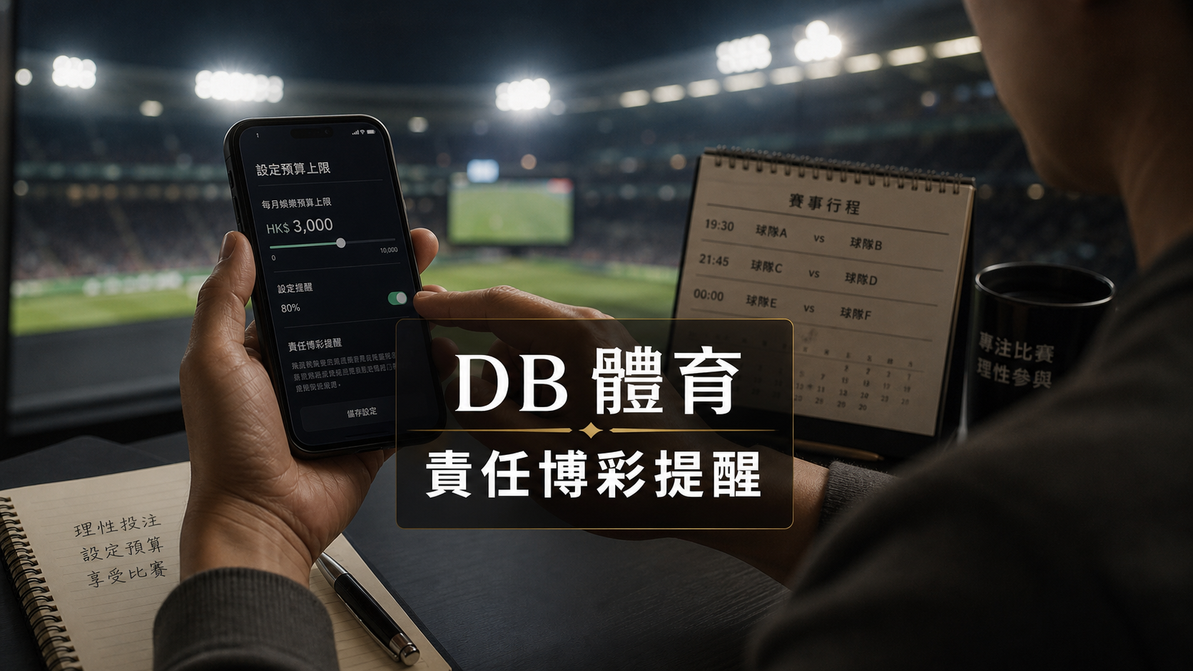 責任博彩提醒:DB 體育導覽站應如何清楚說明