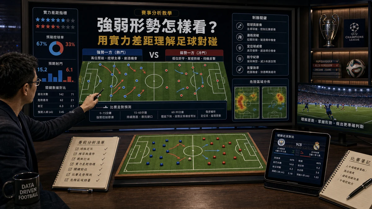 強弱形勢怎樣看？用實力差距理解足球對碰