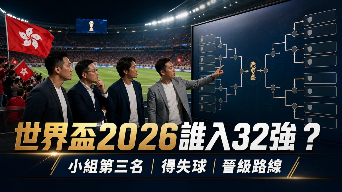 世界盃2026誰入32強？小組第三名、得失球與晉級路線即時看