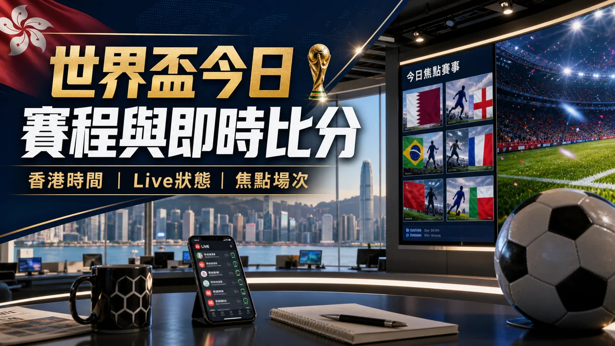 世界盃2026今日賽程與即時比分：香港時間、Live狀態及焦點場次