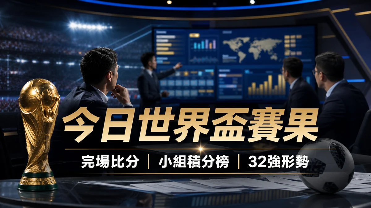 今日世界盃賽果：完場比分、小組積分榜、誰晉級32強